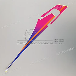 Tail cowl decals set- left side