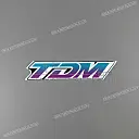 Fuel tank TDM emblem, left side