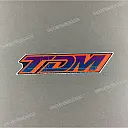 Brandstof tank TDM embleem, linkerkant
