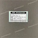 Bandeninformatie sticker achterbrug, links
