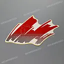 Front cowling decal, left side