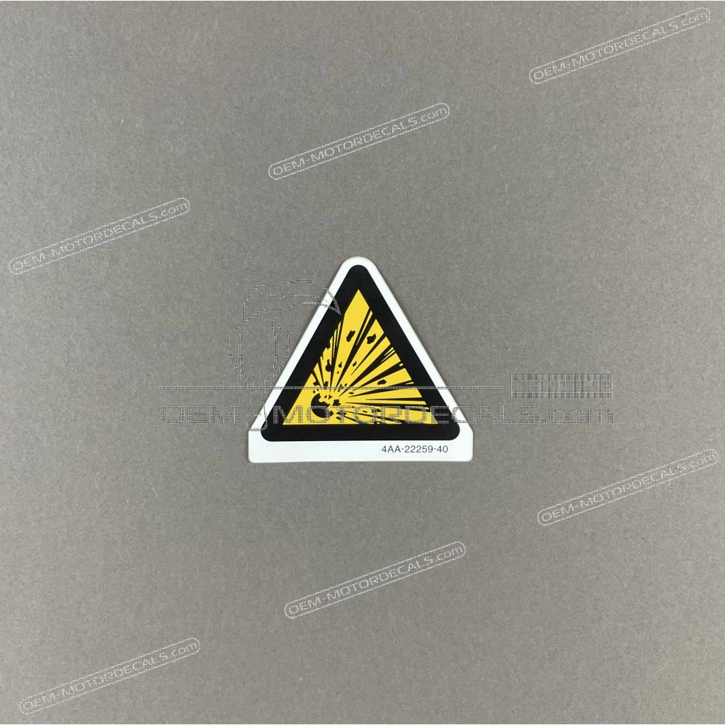 Yamaha YZF-R1 Swingarm Warning Label OEM 4AA222594000