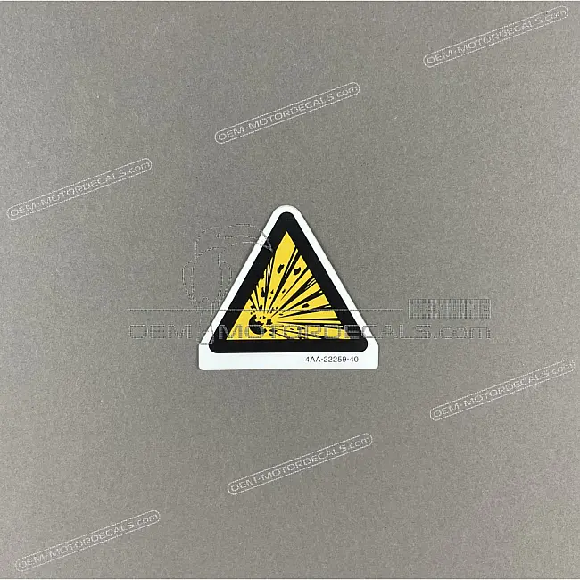 Yamaha YZF-R1 Swingarm Warning Label OEM 4AA222594000