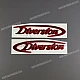 Yamaha XJ600S Diversion Set emblemi carenatura laterale YAMAHA OEM 4BR283086000