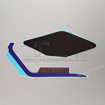 Tail cowl decals set- left side