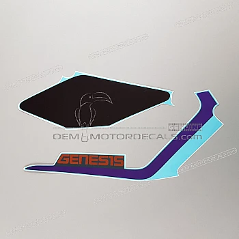 Tail cowl decals set- right side