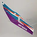 Tail cowl decals set- left side