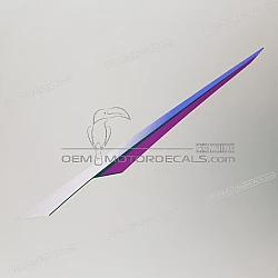 Adesivo posteriore coda carena, lato sinistro