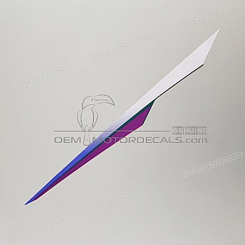 Adesivo posteriore coda carena, lato destro