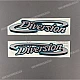 Oryginalny zestaw emblematów Yamaha XJ600S Diversion na zbiornik paliwa OEM 4KM283085000 Fabryczna naklejka