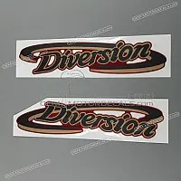YAMAHA Diversion kuipdeel en tank embleem set 4KM-28308-70-00