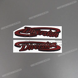 Side cowling decals, set