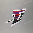 Autocollant de flanc de carénage XT600E, côté droit