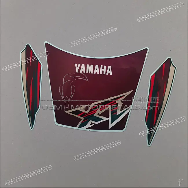 Yamaha XT600E Set adesivi carenatura anteriore OEM 4PT283902000