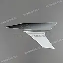 Achterkuip sticker set Thunderace 1000, linkerkant