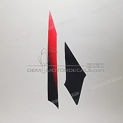 Tail cowl decals set- left side