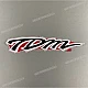 Yamaha TDM850 Left Fairing TDM Emblem Left Side OEM 4TX-28328-20-00