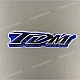 Yamaha TDM850 Seitenverkleidungs-Emblem linke Seite OEM 4TX283284000