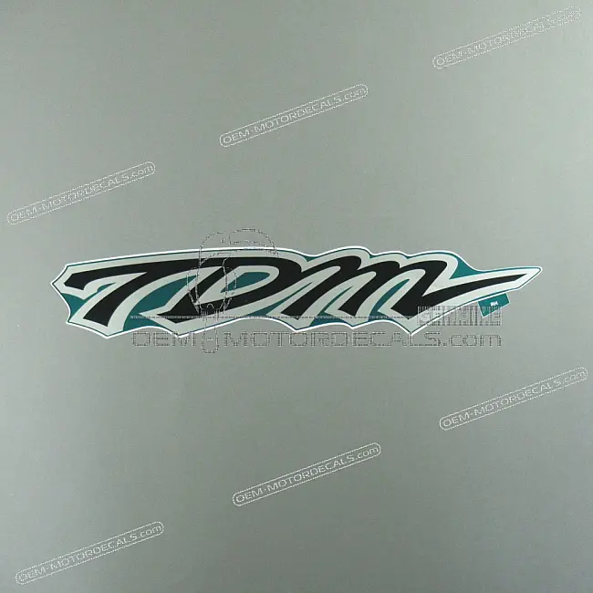 Yamaha TDM850 Emblema TDM Serbatoio Lato Destro OEM 4TX283380000 Ricambio Originale di Fabbrica per Restauro di Precisione