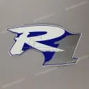 R1 embleem achterkap, links
