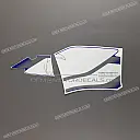 Stickerset onderkuip YZF R1 Deltabox II, linkerkant