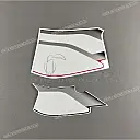Autocollant carénage inférieur YAMAHA EXUP, côté droit