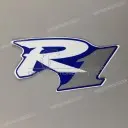 R1 embleem voorkuip, links
