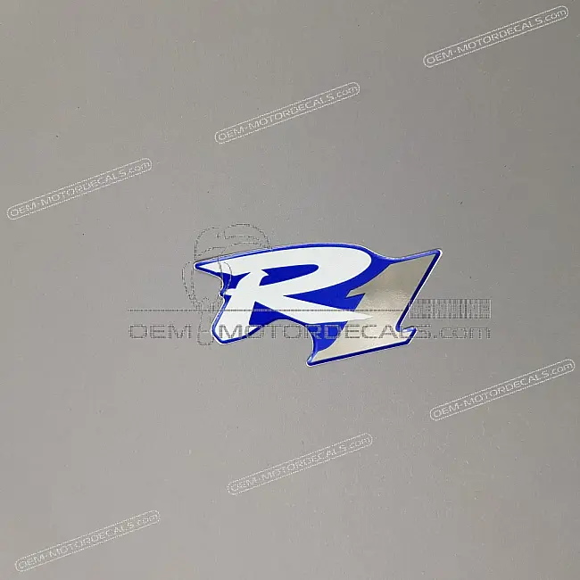 Yamaha YZF-R1 Emblema YAMAHA Cupolino Anteriore Superiore OEM 4XV283153000 Adesivo Originale Fabbrica