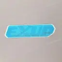 Zijkuip EXUP embleem, onder
