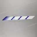 Yamaha sticker onderkuip, links