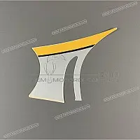 YAMAHA Onderkuip stickers set, rechterkant 51J-28301-49-00
