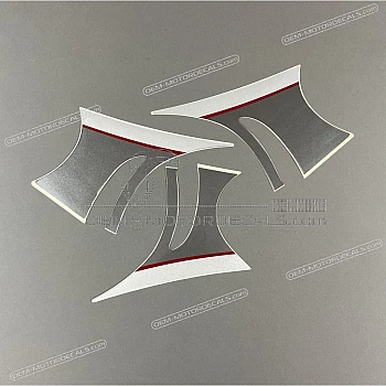 Belly pan decals set, right side