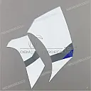 Zijpaneel stickers set, rechterkant