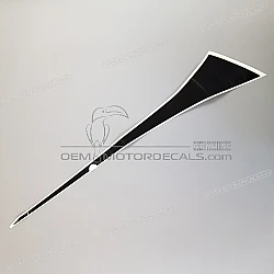Frame cowling decal, left side