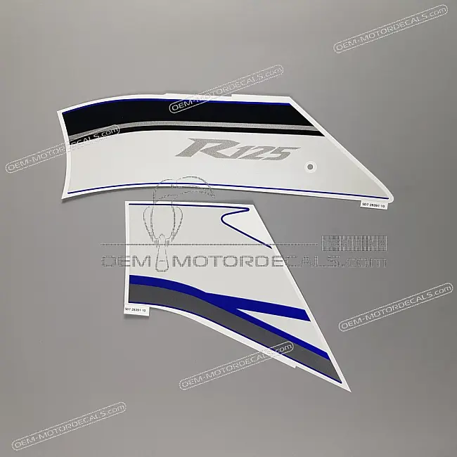 Autocollant Yamaha YZF-R125 flanc arrière côté gauche OEM 5D7283911000 Pièce d'origine usine