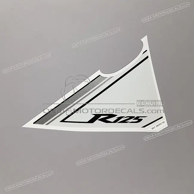 Autocollant Carénage Avant Gauche Yamaha YZF-R125 Côté Gauche OEM 5D7283935000
