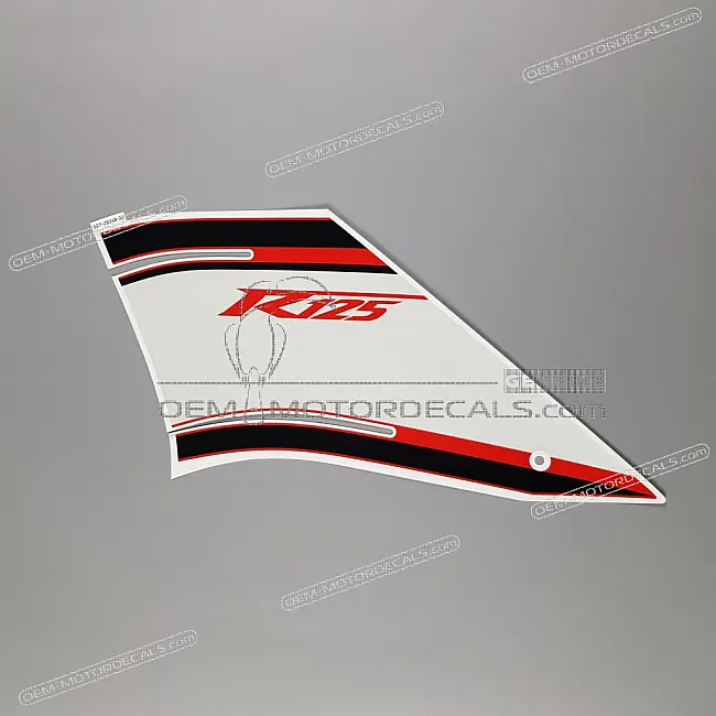 Yamaha YZF-R125 Linke Seitenverkleidung Aufkleber Links OEM 5D7283983000 Fabrik Vinyl Aufkleber