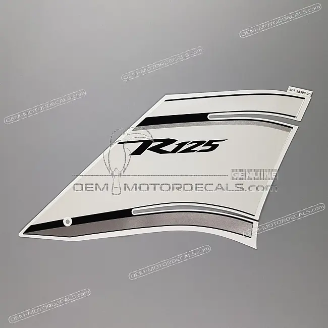 Autocollant Yamaha YZF-R125 pour carénage côté droit OEM 5D7283992000