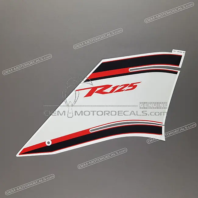 Yamaha YZF-R125 Adesivo Carenatura Lato Destro Lato Destro OEM 5D7283993000 Decal Fabbrica
