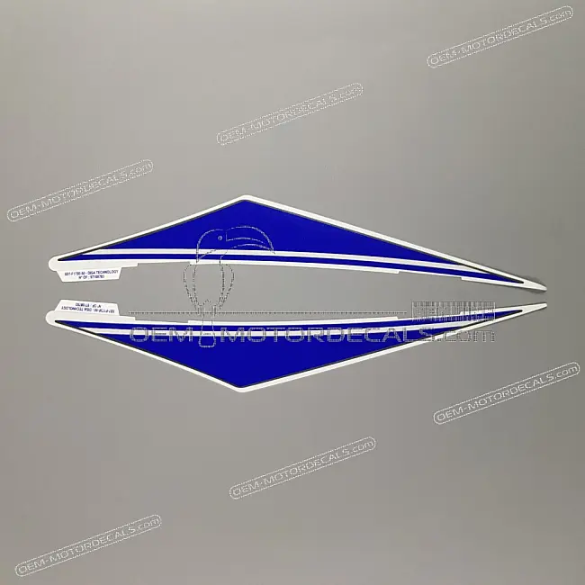 Jeu d'autocollants Yamaha YZF-R125 carénage arrière gauche côté gauche OEM 5D7F173L5000