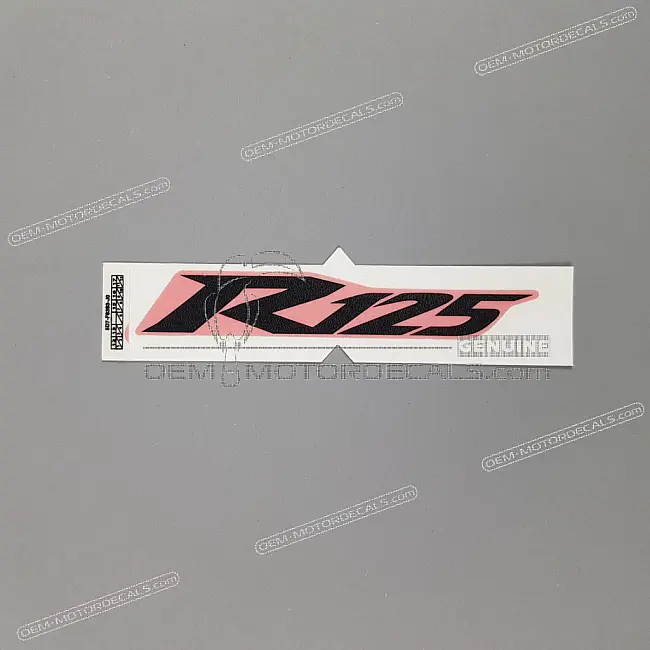 Autocollant Yamaha YZF-R125 Carénage Gauche YZF-R Côté Gauche OEM 5D7F8393J000
