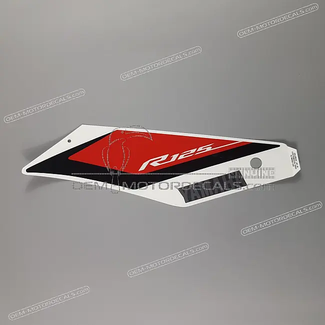 Yamaha YZF-R125 Adesivo carenatura laterale sinistro OEM 5D7F83987000 Ricambio originale