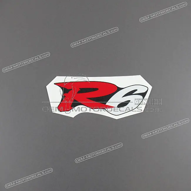 Yamaha YZF-R6 Emblème R6 Carénage Arrière Droit OEM 5EB-21782-00-00