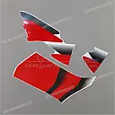 Aufkleber Bugspoiler YAMAHA, links