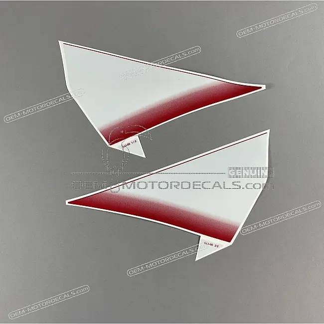 Originele Yamaha YZF-R1 Brandstoftank Stickerset OEM 5JJ242400000 voor fabrieks-originele restauratie.