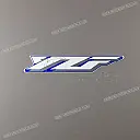 Zijkuip R1 embleem, linkerzijde