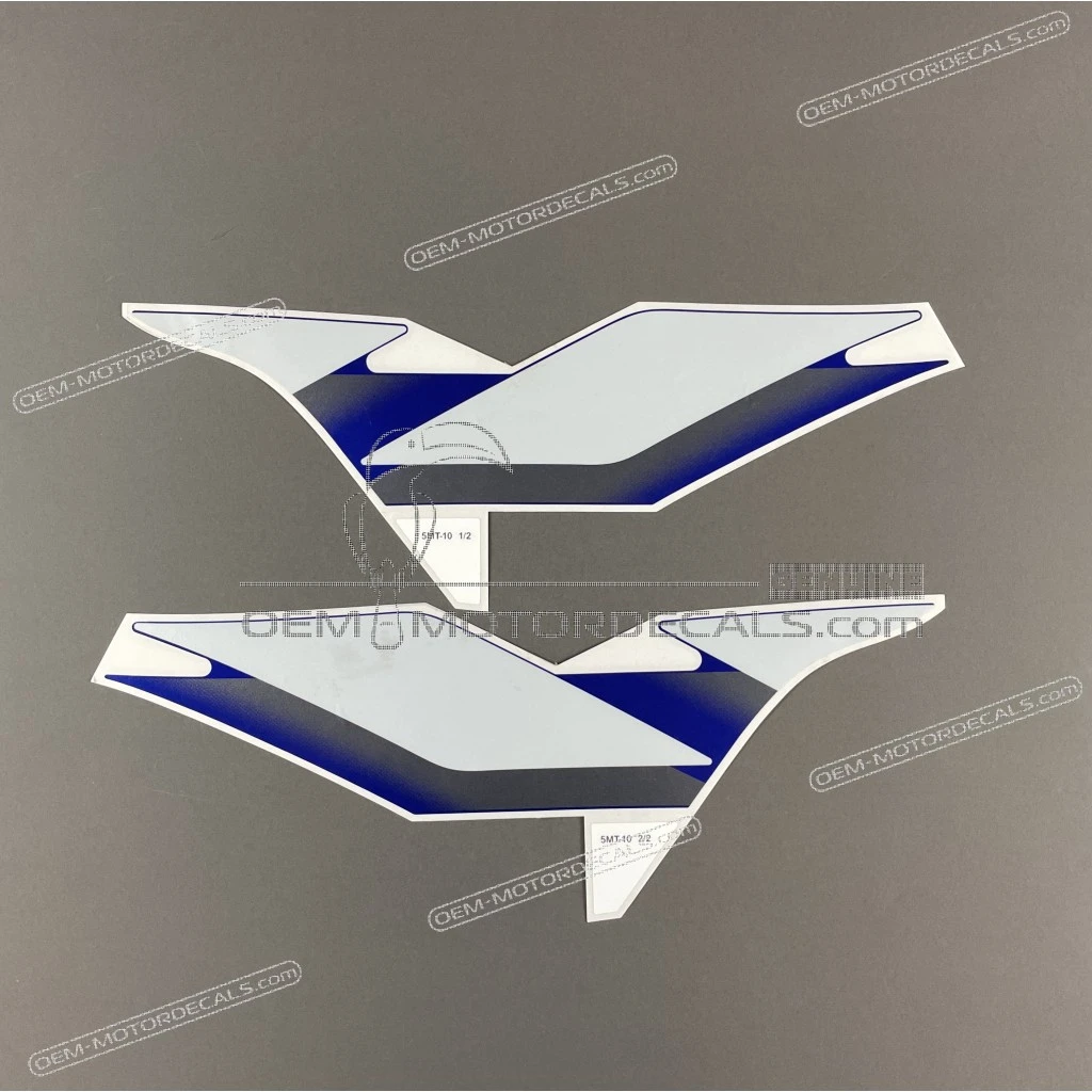 Juego de gráficos original Yamaha YZF-R6 para depósito de combustible Franjas decorativas ambos lados OEM 5MT-24240-10-00