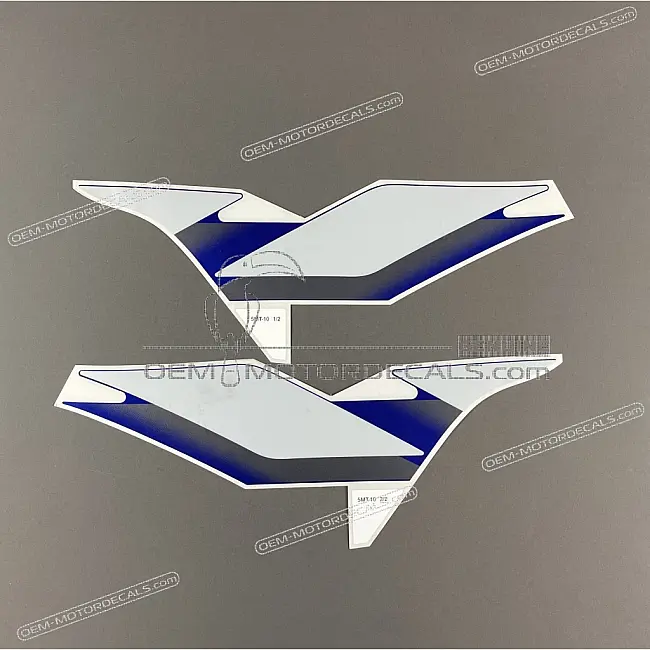 Set grafiche originale Yamaha YZF-R6 per serbatoio carburante Strisce decorative entrambi i lati OEM 5MT-24240-10-00