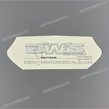 Belly pan decal, left side