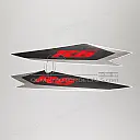Achterkuip R6 sticker, links